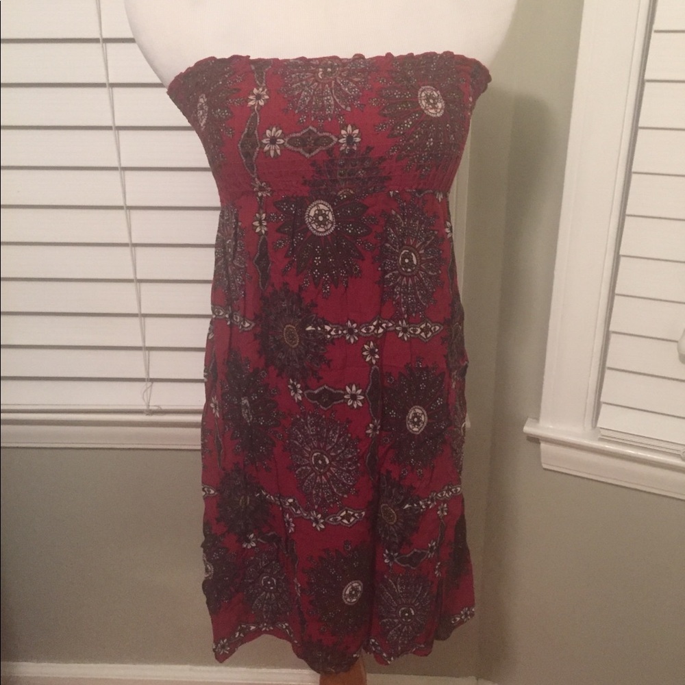 Strapless sundress